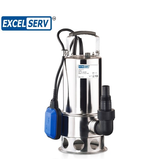 ExcelServ - 1 HP Stainless Steel Sewage Submersible Pump : 12000 LPH